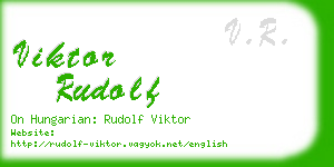 viktor rudolf business card